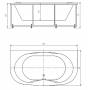 Ванна АКВАТЕК Мелисса 180х95 без гидромассажа. Фото