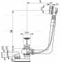 Слив-перелив ALCAPLAST A550KM (120 см). Фото