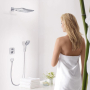 Шланговое подключение Hansgrohe Fixfit Square 26455000 Хром. Фото