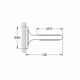 Держатель для стакана, мыльницы GROHE Ondus 40376000 для ванной комнаты. Фото