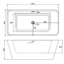 Акриловая отдельностоящая ванна ABBER AB9212. Фото