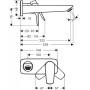 Смеситель для раковины Hansgrohe Talis E 71734990. Фото