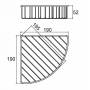 Полка угловая проволока стальная 05 Milardo 105WC00M44 для ванной комнаты. Фото