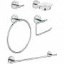 Набор аксессуаров GROHE BauCosmopolitan  40622000 (5 предметов) для ванной комнаты. Фото