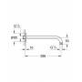 Потолочный душевой кронштейн GROHE Rainshower 28576KS0. Фото