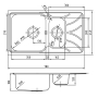 Кухонная мойка IDDIS Arro ARR78SXi77K. Фото