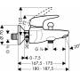 Смеситель для ванны HANSGROHE Metris E 31470000. Фото