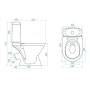 Унитаз-компакт SANTEK Римини 1.WH30.2.130. Фото