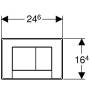 Смывная клавиша GEBERIT Bolero 115.777.KB.1. Фото