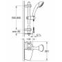Душевой гарнитур GROHE Movario 28571000. Фото