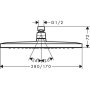 Верхний душ Hansgrohe Croma E 280 1jet 26257000. Фото