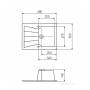 Мойка для кухни Акватон Монца прямоугольная с крылом латте 1A716032MC260. Фото