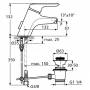 Смеситель для раковины IDEAL STANDARD CeraMix Blue A5646AA. Фото