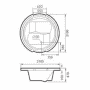 Акриловая ванна GEMY G9060 K. Фото