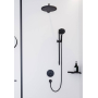 Угловая корзинка AddStoris Hansgrohe 41741670, матовый черный для ванной комнаты. Фото