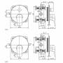 Смеситель термостатический для душа IDEAL STANDARD Ceraflex A6724AA (внешняя часть). Фото