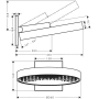 Верхний душ Hansgrohe Rainfinity 26230700. Фото