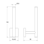 Держатель запасного рулона туалетной бумаги IDDIS Edifice EDISBS0i43 для ванной комнаты. Фото