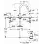 GROHE 20389AL0 Grandera Смеситель для раковины на 3 отверстия, высокий излив. Фото
