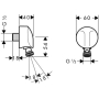 Шланговое подсоединение Hansgrohe Fixfit E 27505000. Фото