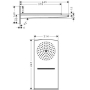 Верхний душ Hansgrohe Rainfall 180 Air хром 28433000. Фото