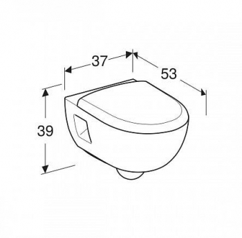 Унитаз с сиденьем Soft-Close (комплект) GEBERIT Renova NR.1 T54 Rimfree подвесной безободковый 500.800.00.1. Фото