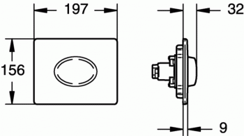 Накладная панель GROHE Skate Air 38565SH0. Фото