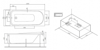 Декоративная фронтальная панель для ванны 150х70 см AM.PM Like W80A-150-070W-P. Фото