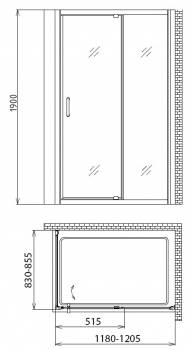 Душевой уголок GEMY Sunny Bay S28191B-A85. Фото