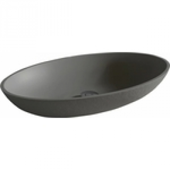 Раковина ACQUABELLA COLEZZIONI 58х38 LAVABO_ON-TOP_OVAL_SLATE_LAVA. Фото