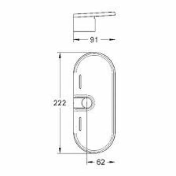 Мыльница GROHE Tempesta New 27596000 для ванной комнаты. Фото