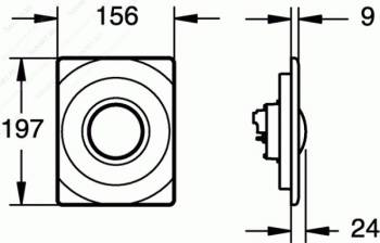 Накладная панель GROHE Surf 38574P00. Фото