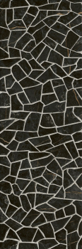 Керамин Плитка облицовочная Барселона 5Д 250х750 черный колотый. Фото