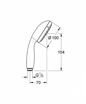 Ручной душ GROHE Tempesta New 2759700E. Фото