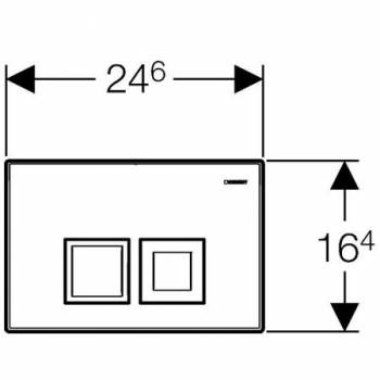 Смывная клавиша GEBERIT Delta 50 115.135.21.1. Фото
