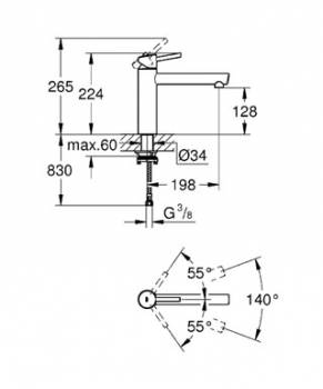 Смеситель для мойки GROHE Concetto New 31210001. Фото