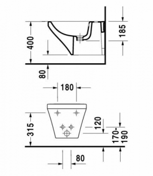 Биде подвесное DURAVIT DURASTYLE 2282150000. Фото