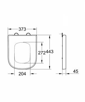 Сиденье Soft-Close GROHE Euro Ceramic 39330000. Фото