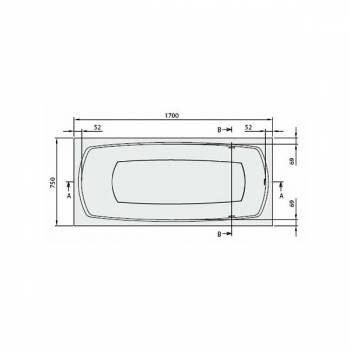 Ванна акриловая VILLEROY & BOCH My Art UBQ170MYA2V-96 Star white. Фото