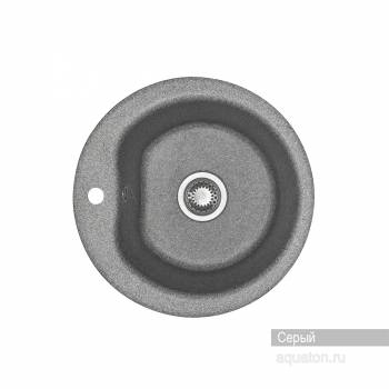 Мойка для кухни Акватон Мида круглая серая 1A712732MD230. Фото