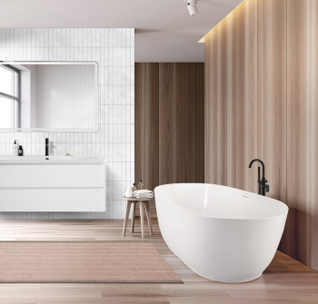 Ванна акриловая отдельностоящая BELBAGNO BB413-1700-800. Фото