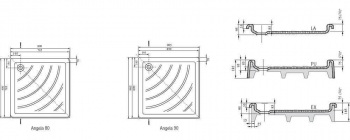 Душевой поддон RAVAK Angela-80 PU A004401120. Фото