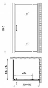 Душевой уголок GEMY Sunny Bay S28120-A90. Фото