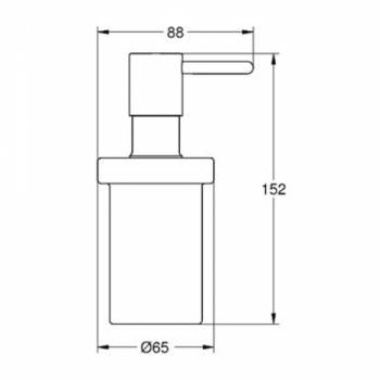 Дозатор для жидкого мыла GROHE Ondus 40389000 для ванной комнаты. Фото
