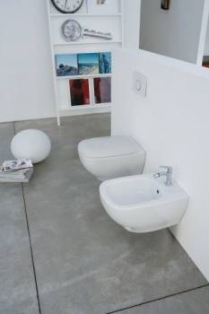 Унитаз подвесной CERAMICA GLOBO SPA Genesis Vasi e Bidet 55.37 GES02.BI. Фото