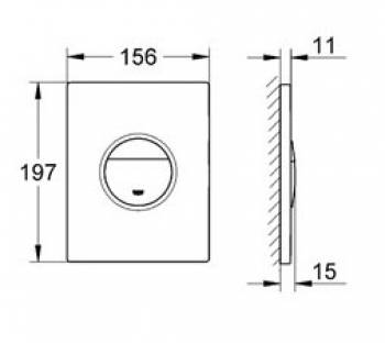 Накладная панель GROHE Nova Cosmopolitan 38847LS0. Фото