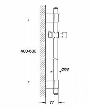 Душевая штанга GROHE Relexa 28797000. Фото