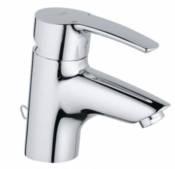 GROHE 33559001 Eurostyle Смеситель однорычажный для раковины, гибкая подводка, цепочка. Фото