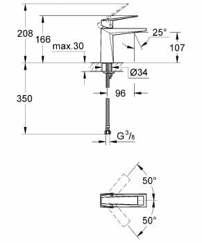 Смеситель для раковины GROHE Allure Brilliant 23033000. Фото