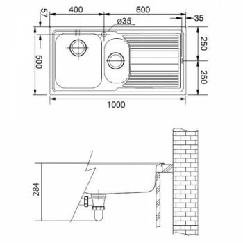 Кухонная мойка FRANKE Logica Line LLX 651 L 101.0085.810. Фото